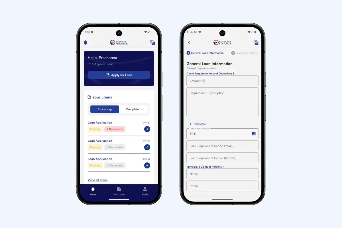 Support Finance detail 2